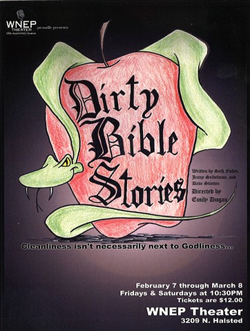 Poster for Dirty Bible Stories by Dave Stinton.