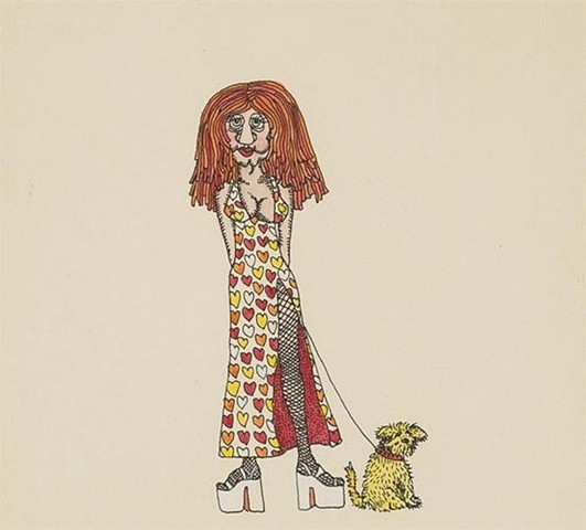 Keith Haring
Untitled (Queen of Hearts with Dog on Leash)