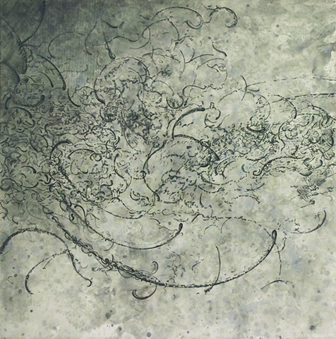 Deluge drawing Paul Flippen water abstraction