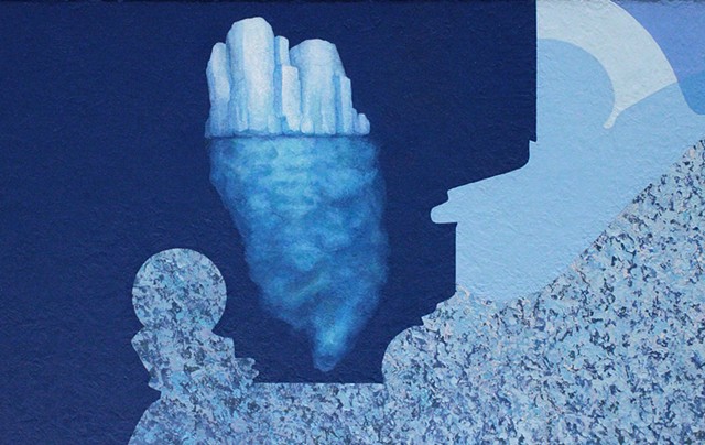Equilibrium - detail of iceberg 