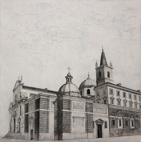 Santa Maria del Popolo Paul Flippen drawing