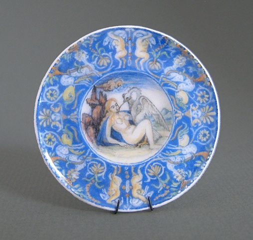 handcrafted miniature plate by LeeAnn Chellis Wessel