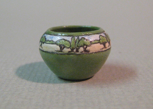 miniature pottery vase Saturday Evening Girls by LeeAnn Chellis Wessel
