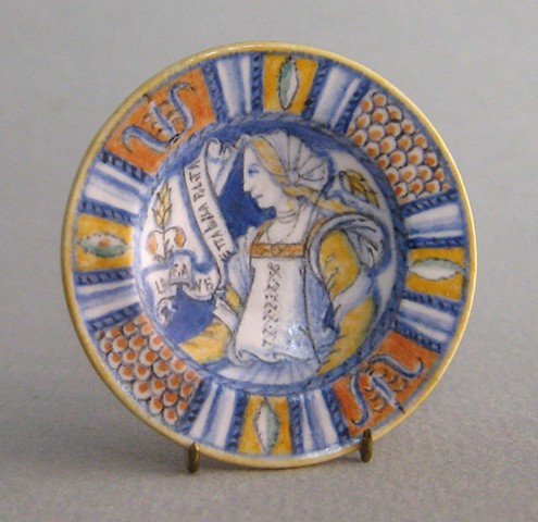 handmade miniature Italian Renaissance Plate