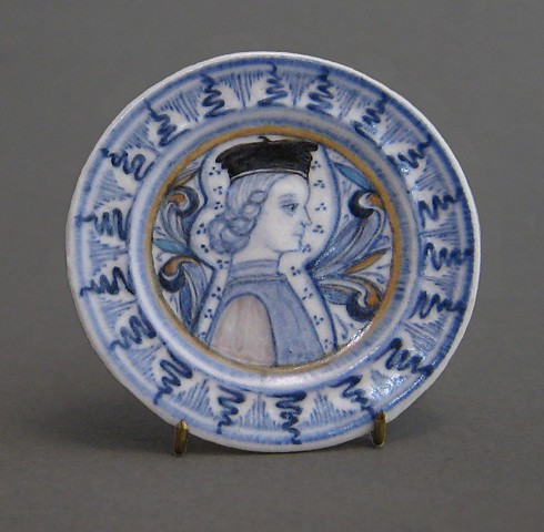 handcrafted miniature ceramic plate by LeeAnn Chellis Wessel