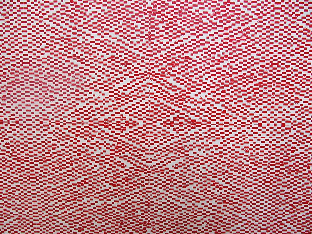 detail of red pattern