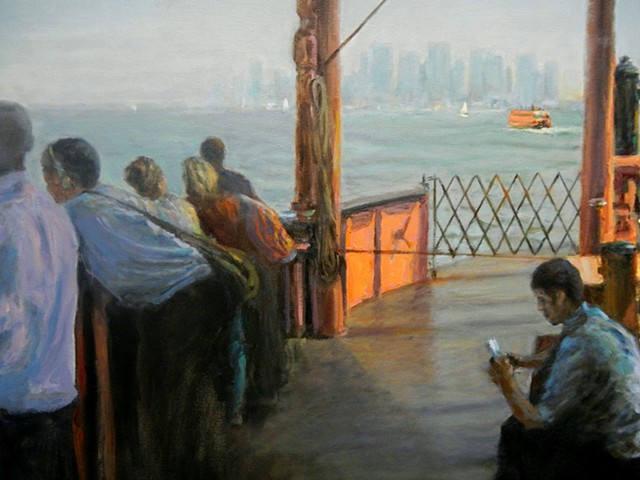 Staten Island Ferry, NYC, Morning Commute, Burl Dawson