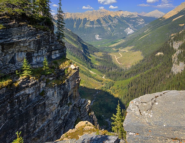 View of the Valley Below where we Hiked Up