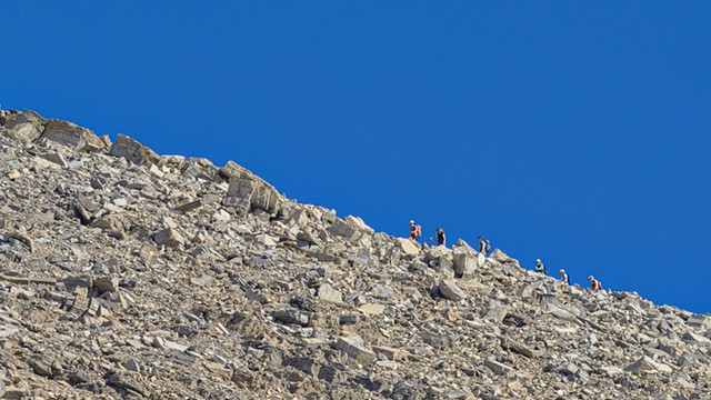 The A-Team Climbs White Man Mountain Above Us