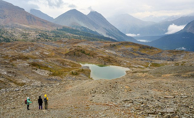 Exploring Green Lake to the North Pass of the Plateau