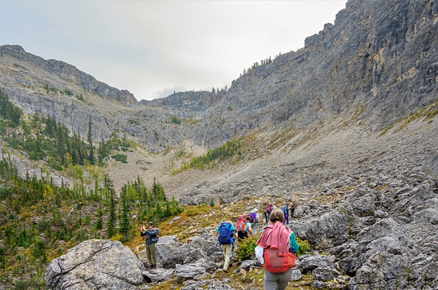 A Look from Below at the Climb to the Plateau Above