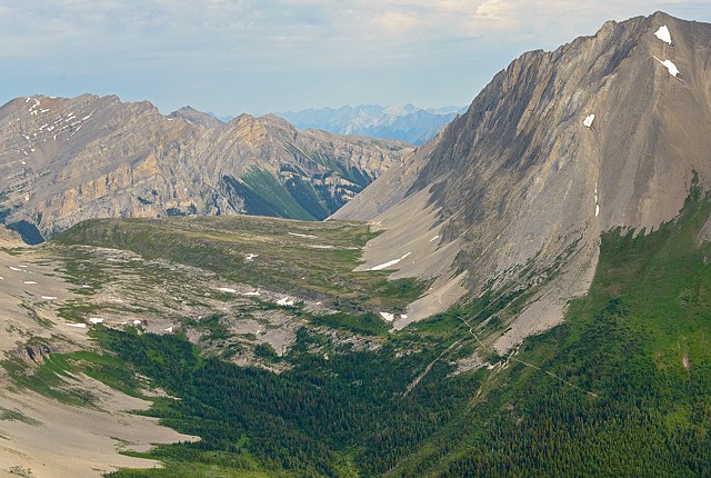 Assiniboine Pass Trail North from Mt Allenby