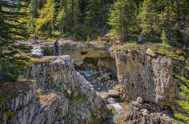 Admiring the Natural Bridge