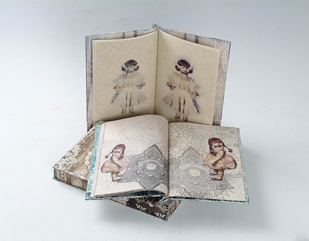 Tansparent & Translucent / 2008 / Bookmaking ,digital printed images,collage / 7 3/4 x 11 1/8 x 1/2 (inches)