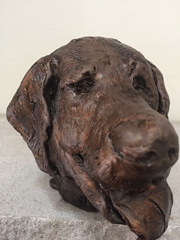 Buddy , golden retriever, dog, bronze, small, sculpture, animal, collectible, art, gift