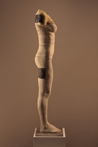 Figurative bauxite sculpture by Dan Corbin. Available at the CK Contemporary Gallery in San Francisco.