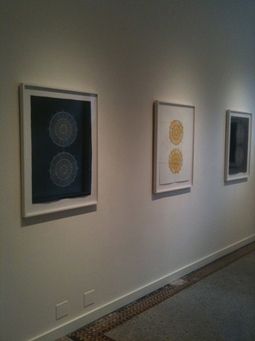 recent project framing work for artist installation at Aucocisco Gallery in Portland, Maine