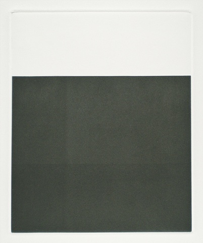 black and white minimal architectural aquatint by Robin Sherin