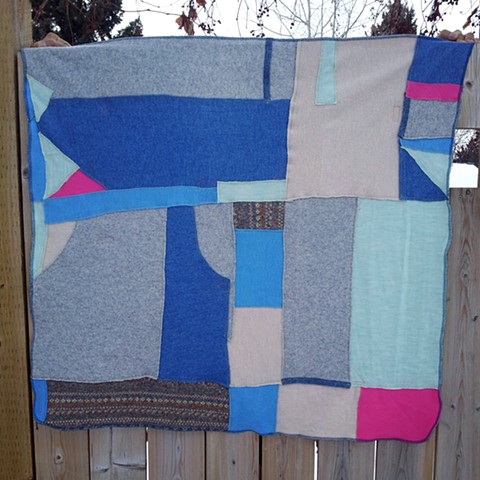 Recycled Patchwork Quilt
