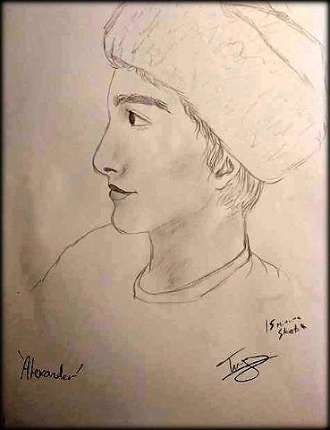 15 minute Sketch of Alexander by Ivy 