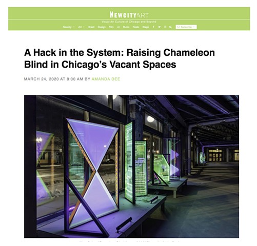 New City Art Review- A Hack in the System: Raising Chameleon Blind in Chicago’s Vacant Spaces