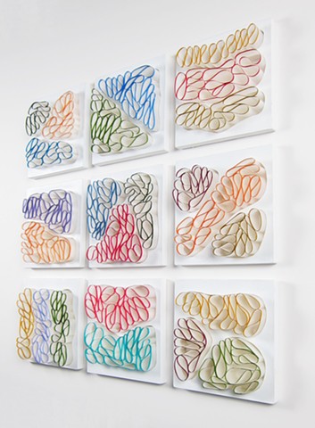 Abstract paper sculptures