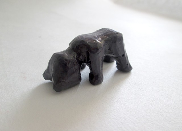 Mini Plaster Carving: Bear Cub