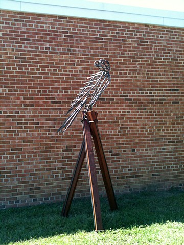 falcon steel welding sculpture