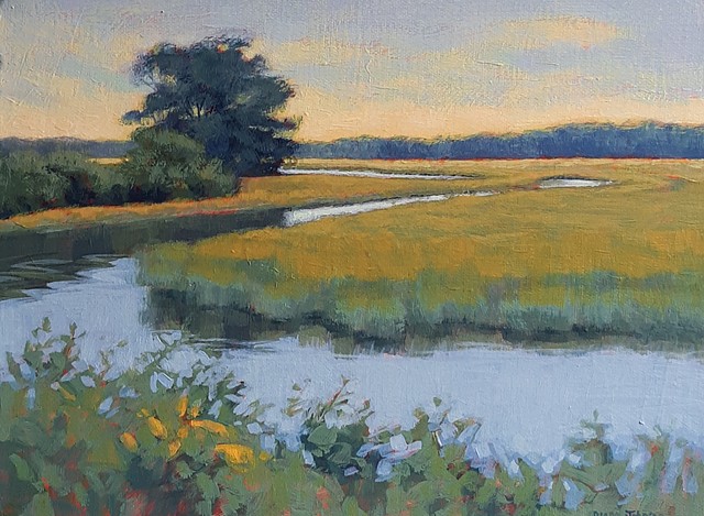 "Goldenrod by the Marsh"
