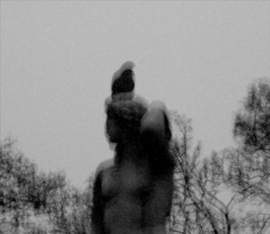 Vienna Sculpture and Crow Spirit in Stadtpark