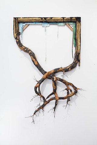 Frame with Branches and Bark