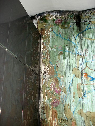 Chinese Wallpaper (Flood Damage) installed in private collector's kitchen