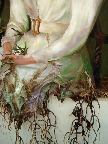 Woman in White (detail)