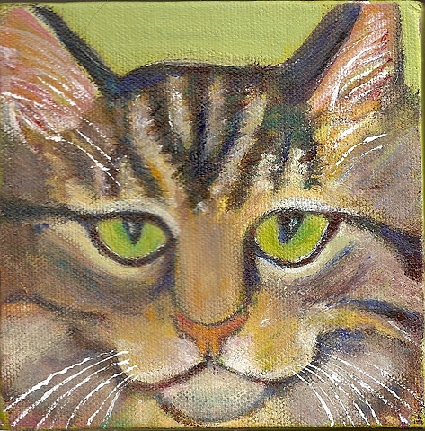 custom tabby cat painting 