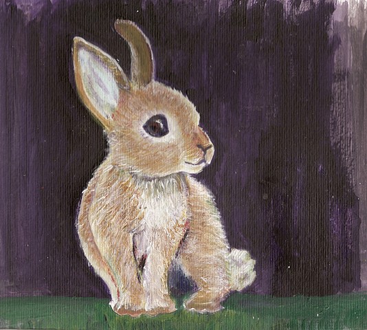 Sweet bunny painting for sale