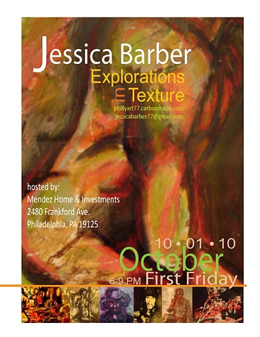 "Explorations in Texture"
(Flyer for self promotion)
