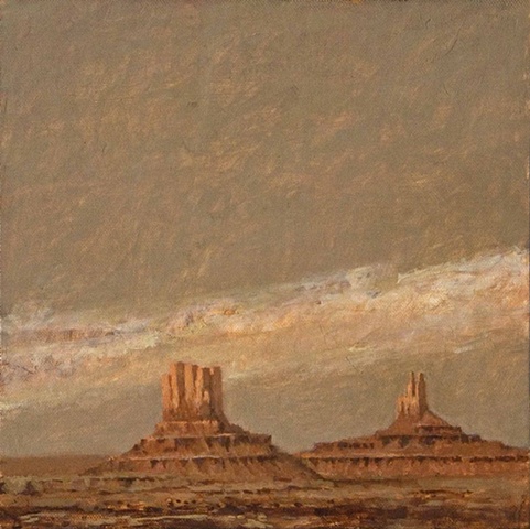 painting, monument valley, plein aire, arizona