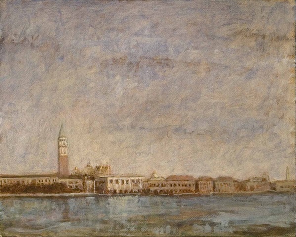 painting by brian h reynolds Venezia plein aire Italy
