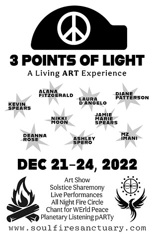 3 Points of Light at SoulFire Sanctuary, Swannanoa NC 
