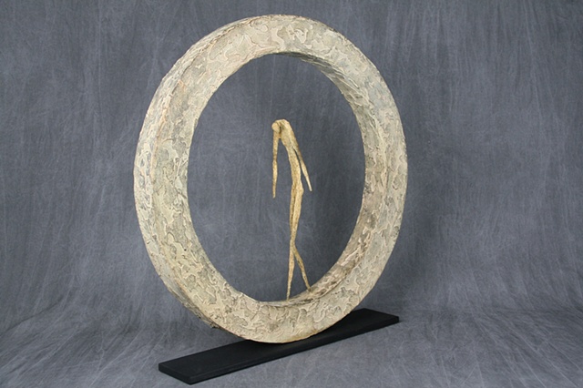 Inside The Wheel - Bronze Sculpture by Steve Snyder