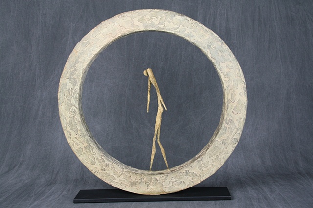 Inside The Wheel- Bronze Sculpture by Steve Snyder