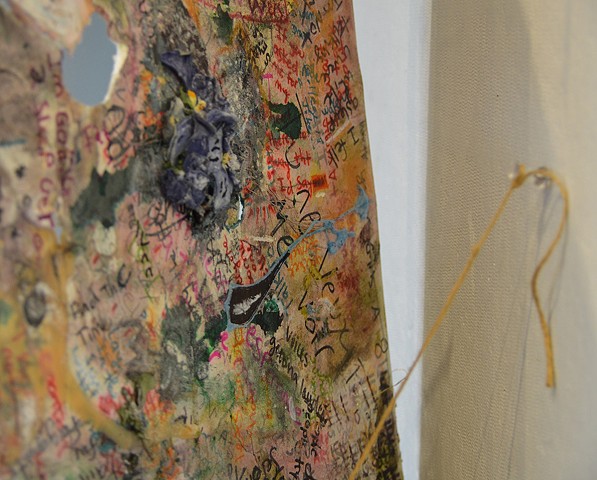 Dylan Pew, Painting I: Palimpsest, detail