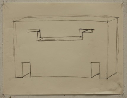 Unknown student, Drawing I: Drawing a Void (after Rachel Whiteread)