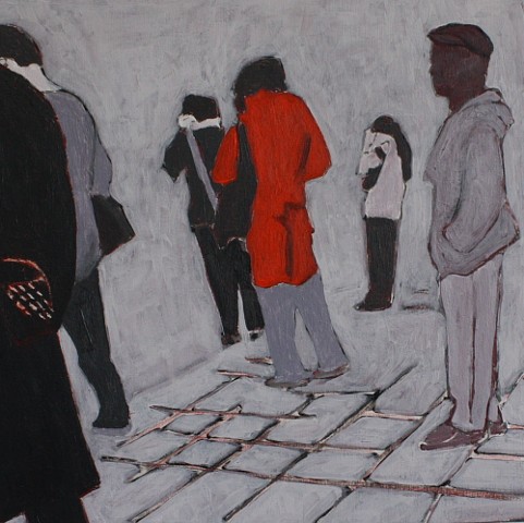 figures on subway platform