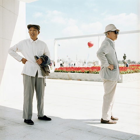 Two Uncles Waiting, Changchun, China 2003