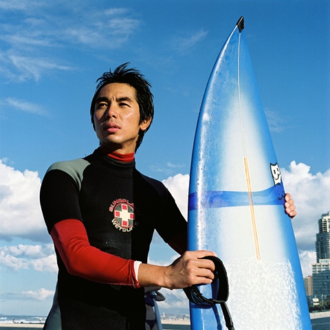 Japanese Surfer, Gold Coast, Australia.