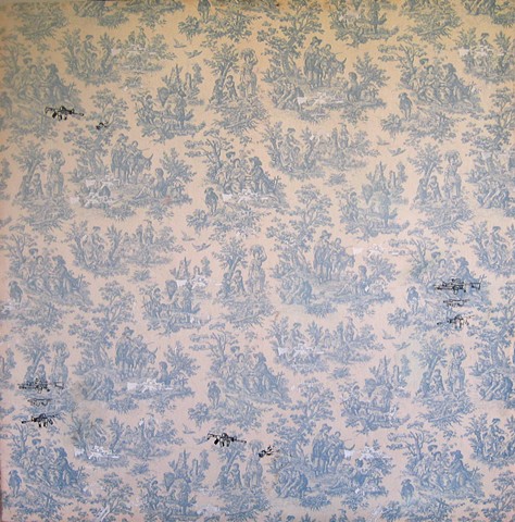 Gun Toile (Collection of Elizabeth and Bryan Resnick)