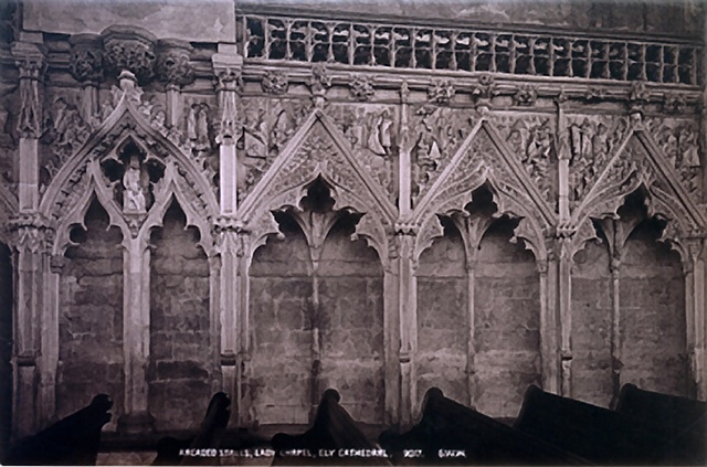 GEORGE WASHINGTON WILSON Arched Stalls, Lady Chapel, Ely Cathedral. c 1880s