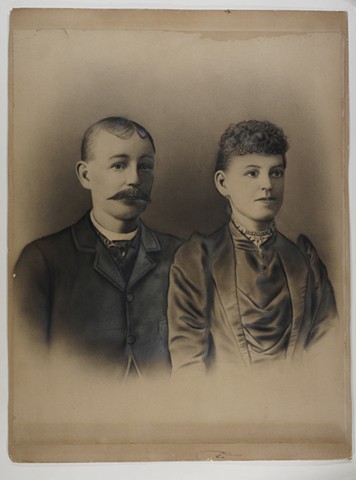ARTIST UNKNOWN Untitled (Couple, man with mustache) N.D. c. 1890