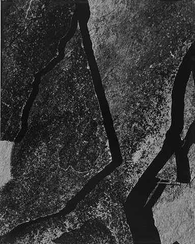 Abstract photo of rocks by artist Nathan Lyons